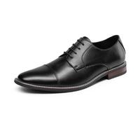 Bruno Marc Zapatos Vestir Hombre Oxfords Cordones Traje | Upper Sintético Elegante, Puntera Amplia, Suela Antideslizante, Cierre Cordones, Estilo Versátil Formal
