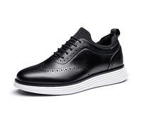 Bruno Marc Zapatos Vestir Hombre Zapatos de Cordones Oxfords Brogue Clásico Formales Derby para Hombre Boda Fiesta SBOX2326M GrandFlex Suit Craft,Size 47,Negro,SBOX2326M-E