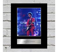 Bruno Mars firmado foto enmarcada