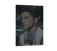 Bruno Mars When I See Your Face Rapper Music Firmado Limited Album Cover Prints Posters Canvas Wall Art Room Estético Póster Música Aula Dormitorio Decoración de Pared Arte Arte 20 x 30 pulgadas (50 x