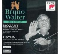 Bruno Walter Edition - Menuets & trios Nos 1 & 5 / Danses allemandes Ouvertures symphonie "the miracle"