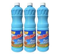 Brunol Fregasuelos concentrado Aroma Ropa Limpia 1L (Pack 3 botes) Rasmacor | Limpiahogar superperfumado efecto ambientador. Todas las superficies.
