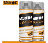 Brunox 2x 400ml 1-K-Filler Protección contra la Corrosión Relleno Medio Primer