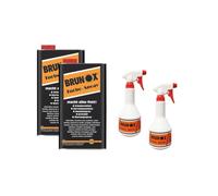 Brunox Turbo Spray - Aceites para bicicleta (2 x 5 l/2 x 500 ml), color negro y naranja