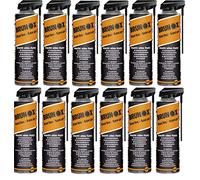 BRUNOX Turbo Spray lubricante 500 ml, protección contra la corrosión, spray de contacto, aceite penetrante, spray de mantenimiento, 12 unidades