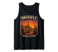 Bruselas Bélgica Vacaciones a Bruselas Viaje Familiar Camiseta sin Mangas