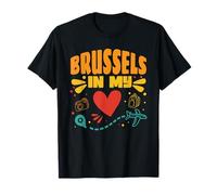 Bruselas en mi corazón - Recuerdo de viajero de Bélgica Camiseta