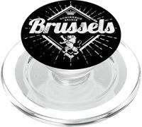 Bruselas Europa Capital Bélgica Retro León Vintage Recuerdo PopSockets PopGrip para MagSafe