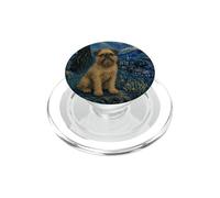Bruselas Perro Van Gogh Noche Estrellada PopSockets PopGrip para MagSafe