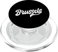 Bruselas Retro Cursiva Script Wear Love Belgium Capital PopSockets PopGrip para MagSafe