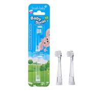 Brush-Baby Cabezales de repuesto Babysonic para cepillo de dientes eléctrico Babysonic (0-18 meses (paquete de 2)