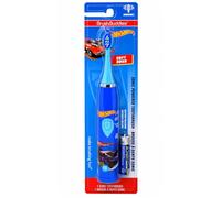 Brush Buddies Hot Wheels Cepillo de dientes eléctrico sónico a pilas Cepillo de dientes eléctrico para niños Cepillos suaves de cabeza redonda para niños Niñas Niños Azul