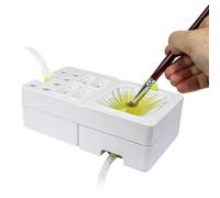 Brush Cleaners for Paint, Electric Paintbrush Cleaner, Paint Water Dispenser, Paint Brush Washer, Electric Paintbrush Cleaner with Paint Water Dispenser for Family, Friends, Home, and Outdoors