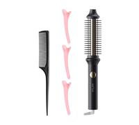 Brush Curling Iron - Travel Size Curling Iron | Heated Styling Brush | No Damage Styler Volumizing Curl Comb | Auto Off Beauty & Personal Care Tools For Volumizing Straightening Styling