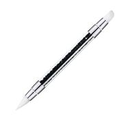 Brush - Herramienta de ABS antioxidante fácil de limpiar | Cepillos con doble cabeza tallada en diamante | Cepillos de esmalte de uñas para manicura loca de uñas