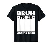 Brush I'm 20 - Señala mi Fiesta de cumpleaños número 20 Camiseta
