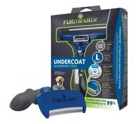 FURminator deShedding, Tool para perros grandes de pelo largo, Cepillo talla L para eliminar el pelo suelto, Diseño mejorado