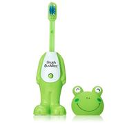 Brushbuddies Poppin 00301-72 Leapin Louie (Frog) Fun Animal Character Manual Toothbrush For Kids Or Children By Brushbuddies