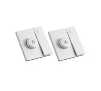 Brushed Eu Universal 1gang 2way Light Switch with Fan Speed Control Switch,Range Hood Ceiling Fan Switch Panel AC