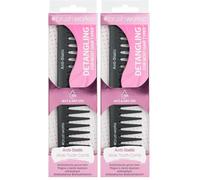 Brushworks Antiestático Ancho Diente Peine 70 g (Paquete de 2)