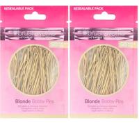 Brushworks Blonde Bobby Pins - 50 Pieces (Paquete de 2)