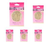 Brushworks Blonde Bobby Pins - 50 Pieces (Paquete de 5)