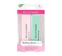 Brushworks Bloque Doble Pulidor de Uñas Pastel 2uds