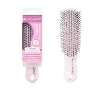 Brushworks Easyglide Detangling Brush for All Hair Types, Wet & Dry, Women, Pink