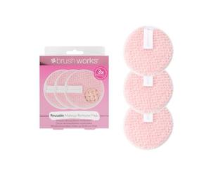 Brushworks HD Reutilizable Maquillaje Removedor Almohadilla 3-Piezas 70 g
