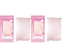 Brushworks Luxe Pink Satin Pillowcase - Luxuriously Soft Satin, Helps to Reduce Frizz and Sleep Creases, Cooling and Breathable for Restful Nights, with a Discreet Concealed Zip, Standard 50x75cm Fit