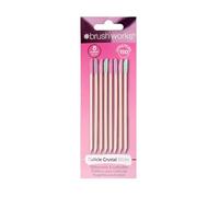 Brushworks Palitos de Cristal para Cutículas, Pack de 8, Doble Punta, Cuidado de Uñas
