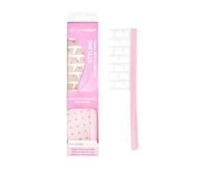 Brushworks Peine para Alisar Rizos, Suaviza y Separa el Cabello Rizado, Ligero y Apto para Viajes, Vegano y Libre de Crueldad