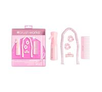 Brushworks Satin Curl Perfection Set - Heatless Curling Rod & Set, For All Hair Types, Effortless Bouncy Curls, Includes Spray Bottle, 2 Scrunchies, Claw Clip & Comb, 6 Piece Set