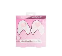 Brushworks Toalla Envolvente para Cabello de Microfibra Dúo x2