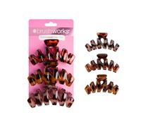 Brushworks Tortoiseshell Claw Clips - 3 Pack