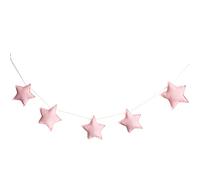 Brussels 08 Nordic - Guirnalda de banderines colgantes de tela con estrellas para niños, adornos de ropa de cama para bodas, fiestas, habitaciones de niños, mosquiteras, pared, ventana, Navidad, color