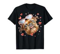 Brussels Griffon Dog - Gafas de Sol para el día de San Valentín Camiseta