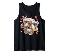 Brussels Griffon Dog - Gafas de Sol para el día de San Valentín Camiseta sin Mangas