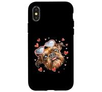 Brussels Griffon Dog - Gafas de Sol para el día de San Valentín Carcasa para iPhone X/XS