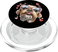 Brussels Griffon Dog - Gafas de Sol para el día de San Valentín PopSockets PopGrip para MagSafe