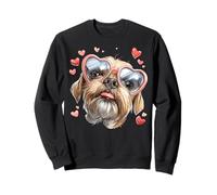 Brussels Griffon Dog - Gafas de Sol para el día de San Valentín Sudadera