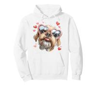 Brussels Griffon Dog - Gafas de Sol para el día de San Valentín Sudadera con Capucha
