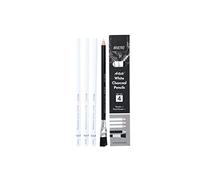 BRUSTRO Artists - Juego de 3 lápices de carbón blanco de 5 mm + 1 borrador de lápiz, ideal para estudiantes, adultos, escuela, oficina, trabajos de carbón, bocetos, sombreado, mezcla, dibujo, arte,