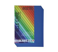 BRUSTRO Elle Erre - Cartulina de colores para manualidades, tamaño A4, 220 g/m², color azul, paquete de 9 hojas, ideal para escuelas, diseñadores gráficos, artistas de carteles, colores pastel