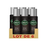 Brut Musk Déodorant Homme Spray Anti-Traces et Efficacité Longue Durée (Lot de 6x200ml)