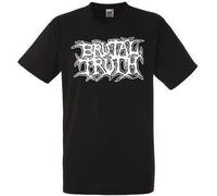 Brutal Truth Logo Black T-Shirt Rock Band Shirt Heavy Metal tee