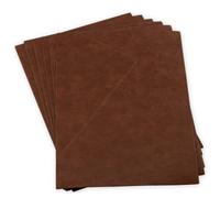 Brute Strength - Juego de Mantelitos Individuales de Mesa de Piel Sintética con Aspecto de Piel - 6 Unidades de Coñac - 43 x 30 cm - Lavables
