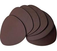Brute Strength - Posavasos de Cuero de Grano Entero - Marrón - Semirredondo - 10 Unidades - Posavasos para Vidrio - Posavasos para Bebidas - Incluye Soporte