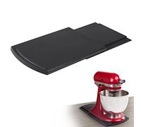 Bruvoalon Práctica bandeja deslizante para cafetera, organizador móvil de electrodomésticos de cocina, tapete de almacenamiento de encimera con ruedas giratorias suaves, compatible con licuadora