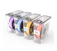 bruwaa Caja de almacenamiento de filamentos para impresión 3D, sellado y protección - 4 paquetes de contenedores de filamentos - Almacenamiento portátil, resistente a la humedad y al polvo, 4,0 L